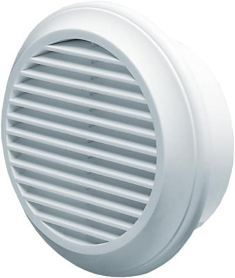 Blauberg 100mm White Fixed Blade Air Vent Grille For Wall Or Soffit Ducting Cooker Hood Toilet Fan Hvac And Home Ventilation from B&Q