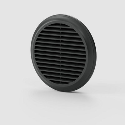 Blauberg 150mm Black Fixed Blade Wall Vent Cover Louvre Soffit Grille For Ducting Fans Bathroom Kitchen Tumble Dryer from B&Q