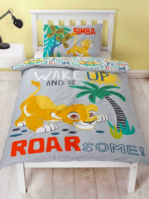 Disney Lion King Roarsome Single Duvet Cover Set from B&Q