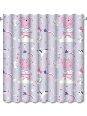 Peppa Pig Sleepy 72'' Curtains from B&Q