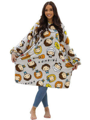Friends Group Wearable Hooded Fleece BlanketAdult Large from B&Q