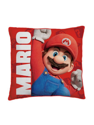 Mario Bros Nintendo Super Mario Jump Square Cushion from B&Q
