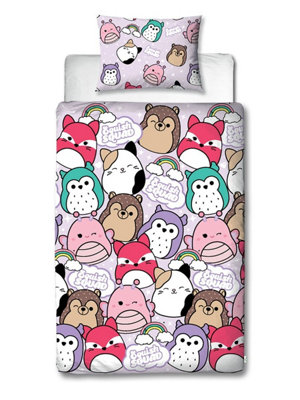 Squishmallows Bright Single Rotary Duvet And Pillowcase Set from B&Q