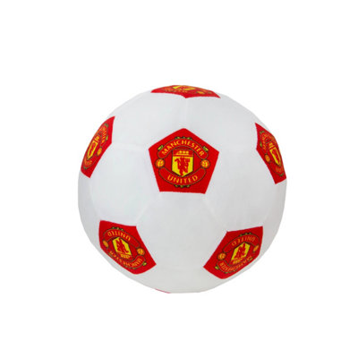 MAN UNITED Manchester United Fc Ball Shaped Filled Cushion from B&Q
