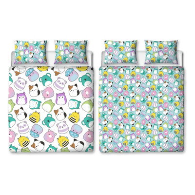 Squishmallows Happy Double Duvet Cover Set from B&Q