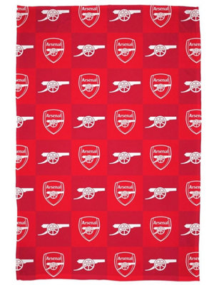 ARSENAL FOOTBALL CLUB Arsenal Fc Check Fleece Blanket