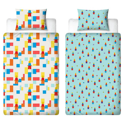 Lego Colourblock Single Rotary Duvet from B&Q