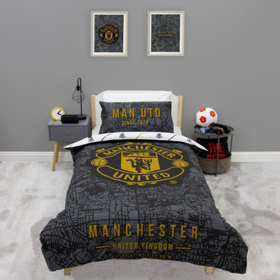 Manchester United   Kids   Map  Panel Duvet, Football by  FC in Size Single, Sports Direct - Image 8