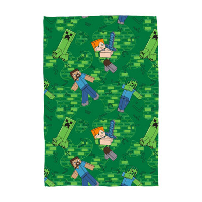 Minecraft Levels Fleece Blanket from B&Q