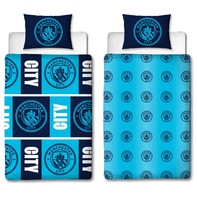B&Q -  Manchester City Fc Flashy Single Duvet Cover