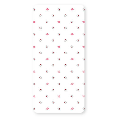 Hello Kitty Red/White Sleepover Single Fitted Sheet 26Cm
