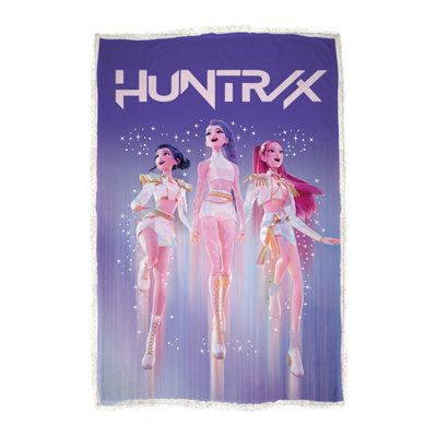 Kpop Demon Hunters Celestial Digital Sherpa Back Fleece from B&Q