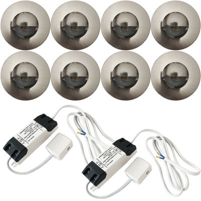 Eyelid Led Plinth Light Kit8 Round Spotlights For Kitchen And Bathroom from B&Q