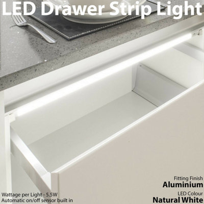  - 3-Pack 800mm Led Drawer Strip Lights With Pir Motion Sensor For Kitchen Cupboards