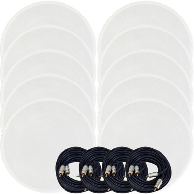 B&Q -  Active Bluetooth 10 Ceiling Speaker Kit 50W Wireless Hifi Audio Streaming System