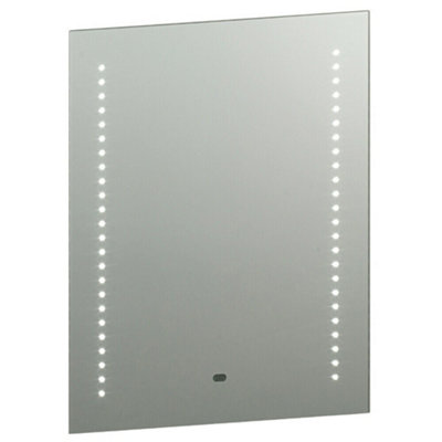 Ip44 Led Bathroom Mirror 60Cm X 50Cm Vanity Light Motion Switch & Shaver Socket from B&Q