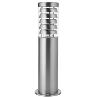 Outdoor Garden Bollard Light Stainless Steel 9W Outside Path Led Lamp Post Ip44 from B&Q