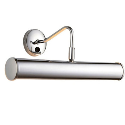 Led Twin Picture Wall Light Chrome Plate Dimmable 6.2W Bulb Down Lighting Bar from B&Q