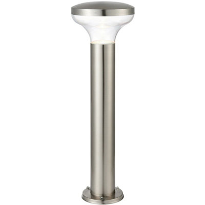 Outdoor Post Bollard Light Marine Steel 0.5M Led Garden Driveway Foot Path Lamp from B&Q
