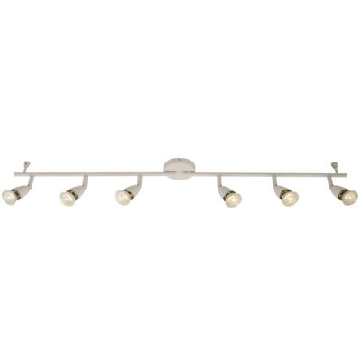  - Adjustable Ceiling Spotlight Gloss White 6 Light Bar Downlight Modern Lamp