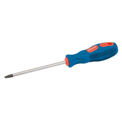 Sl5 X 100mm Parallel Slotted Screwdriver Soft Grip Handle & Hard Flathead Driver from B&Q
