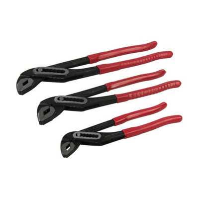 3 Pack Adjustable Box Joint Pliers Wide Jaw Water Pump Plumbing Grips Wrench from B&Q