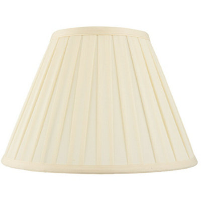  - 6" Tapered Drum Lamp Shade Cream Box Pleated Fabric Cover Chandelier Clip On