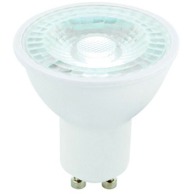 6W Led Gu10 Light Bulb Daylight White 6000K 420 Lumen Outdoor & Bathroom Lamp from B&Q