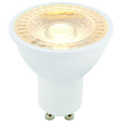  - 6W Led Dimmable Gu10 Light Bulb Warm White 6000K 420 Lm Outdoor & Bathroom Lamp