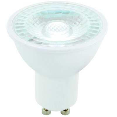 6W Led Dimmable Gu10 Light Bulb Daylight White 6000K Outdoor & Bathroom Lamp from B&Q