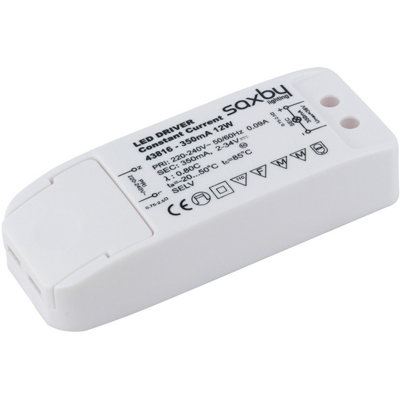 B&Q 12W Led Driver - 350Ma Constant Current - Fixed Output Power Supply Transformer