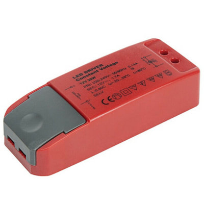 Red 12V Dc 20W Constant Voltage Led Driver / Transformer Light Power Converter from B&Q