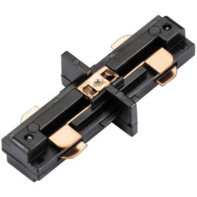 Commercial Track Light Internal Connector80mm LengthBlack Pc Rail System from B&Q