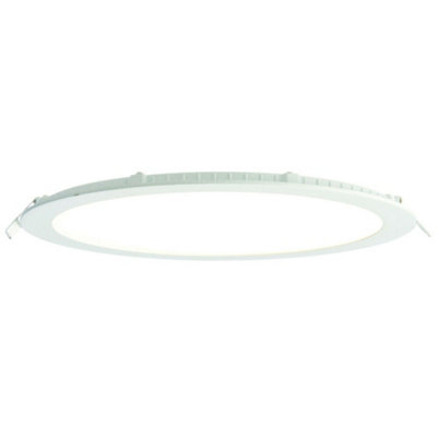  - Ultra Slim Round Flush Ceiling Light 24W Cool White Led 4000K Corridor Lamp