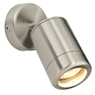 Adjustable Outdoor Ip65 Spotlight7W Led Gu10Marine Grade Stainless Steel from B&Q