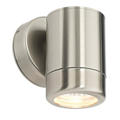 Dimmable Outdoor Ip65 Wall Downlight7W Gu10 Led Marine Grade Stainless Steel from B&Q