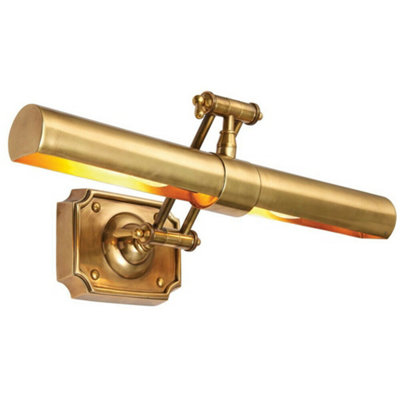 Loops 20" Adjustable Swing Arm Wall Picture Light Solid Brass Hanging Display Lamp - Image 3