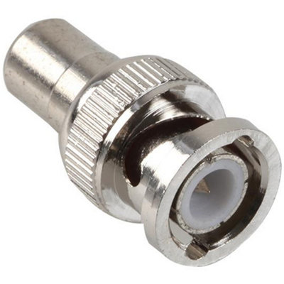 B&Q Bnc Male To 1 Rca Phono Female Adapter Cctv Camera Dvr Video Converter Plug