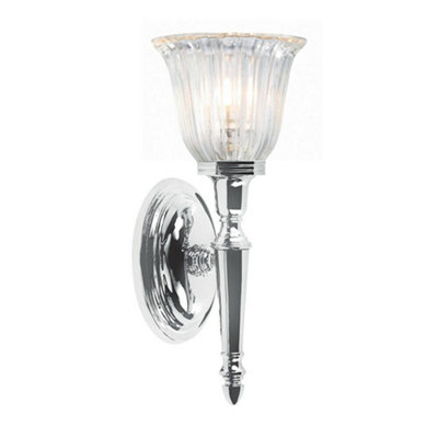 Stylish Ip44 Wall Light In Tulip Shape With Led Bulb For Modern Bathrooms from B&Q