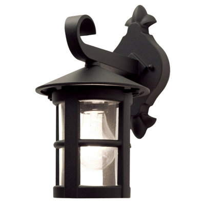 Stylish Ip43 Black Led Wall Sconce With E27 Socket For Outdoor Use from B&Q