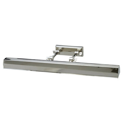 Polished Nickel 4-Bulb Adjustable Directional Picture Light With Led E14 40W from B&Q
