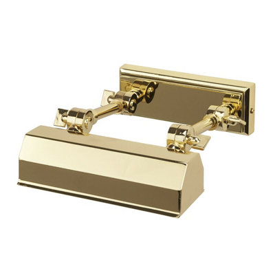 Elegant Led Picture Light With Highly Polished Brass FinishE14 40W Bulb from B&Q