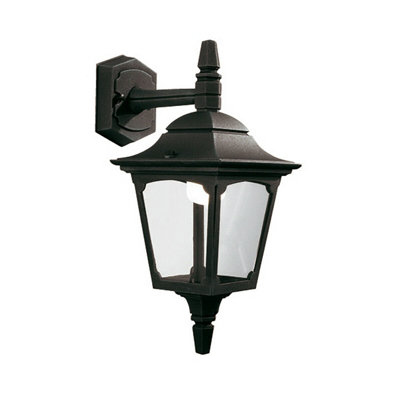Stylish Outdoor Ip44 Wall Light Sconce With Black Finish And E27 Socket from B&Q