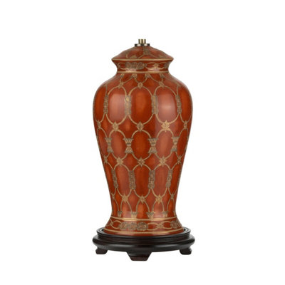 Elegant Oriental Ceramic Table Lamp With Led E27 Bulb from B&Q
