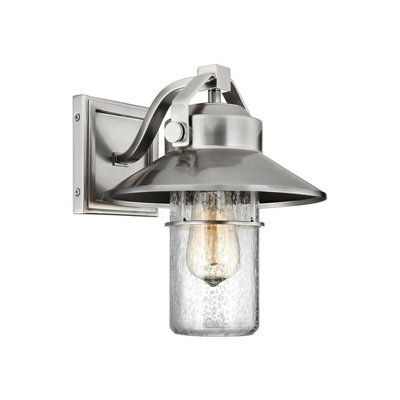 Stylish Outdoor Ip44 Wall Light Lantern With Led E27 Bulb from B&Q