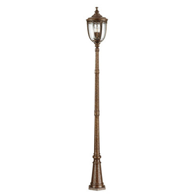 Stylish Outdoor Ip44 3 Bulb Lamp Post In British Bronze Finish from B&Q