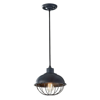 Antique Forged Iron 1 Bulb Ceiling Pendant Light Fixture With E27 Socket from B&Q