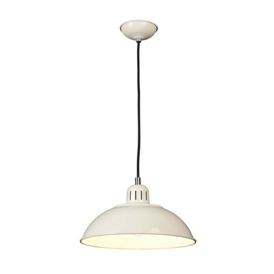 Elegant Cream Ceiling Pendant Light With E27 Socket And 60W Led Bulb from B&Q