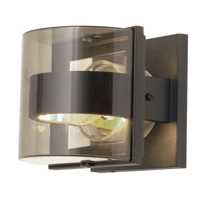 Stylish Outdoor Ip54 Wall Light With Graphite Finish And Led E27 Bulb from B&Q