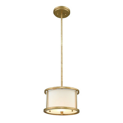  - Stylish Distressed Gold 1 Bulb Ceiling Pendant Light For Modern Interiors